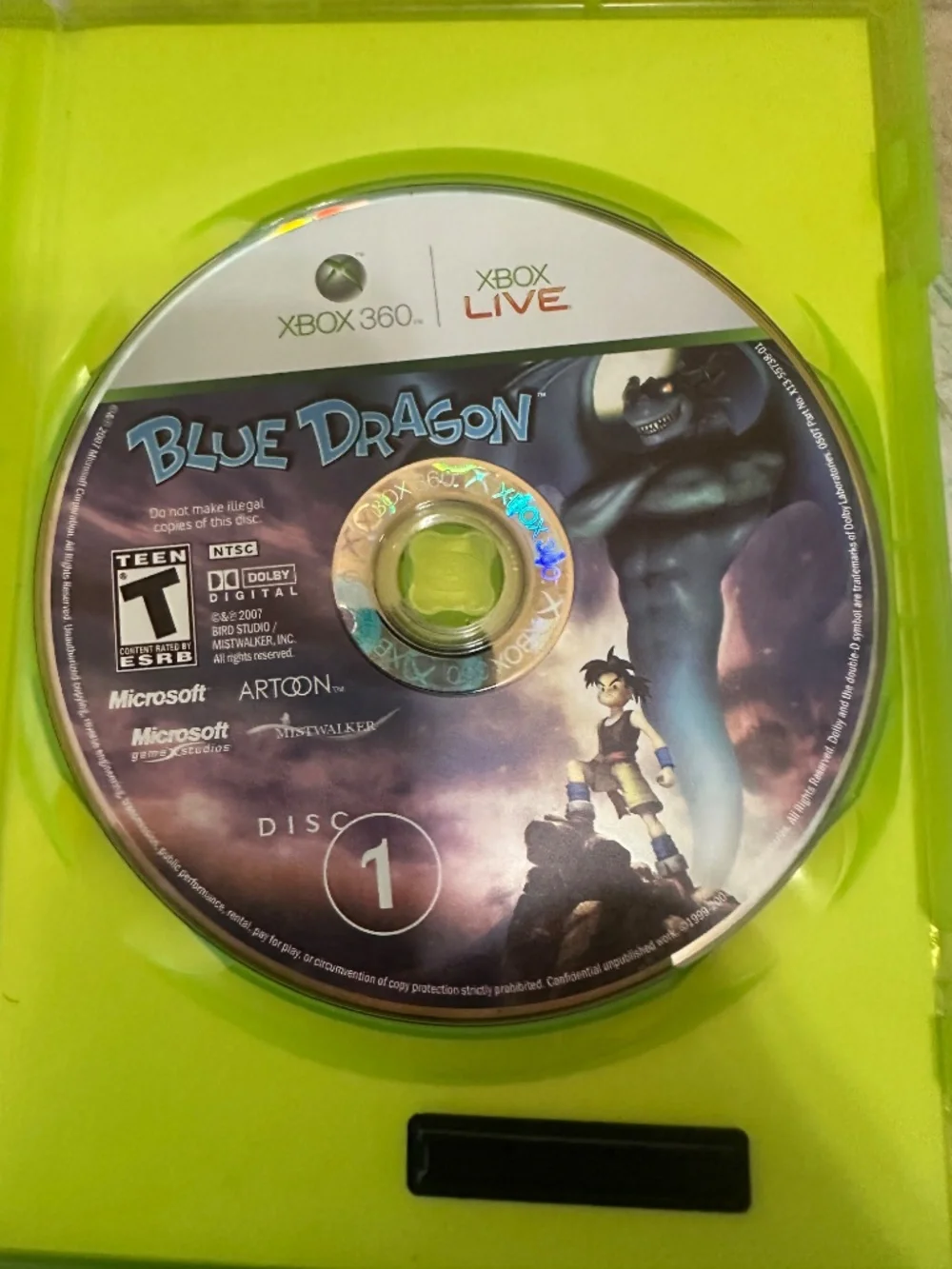 Blue Dragon Microsoft Xbox 360 2007 CIB Complete w Manual 3 Discs 2 Brochures